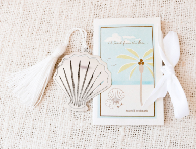 "A Jewel From the Sea" Seashell Bookmark